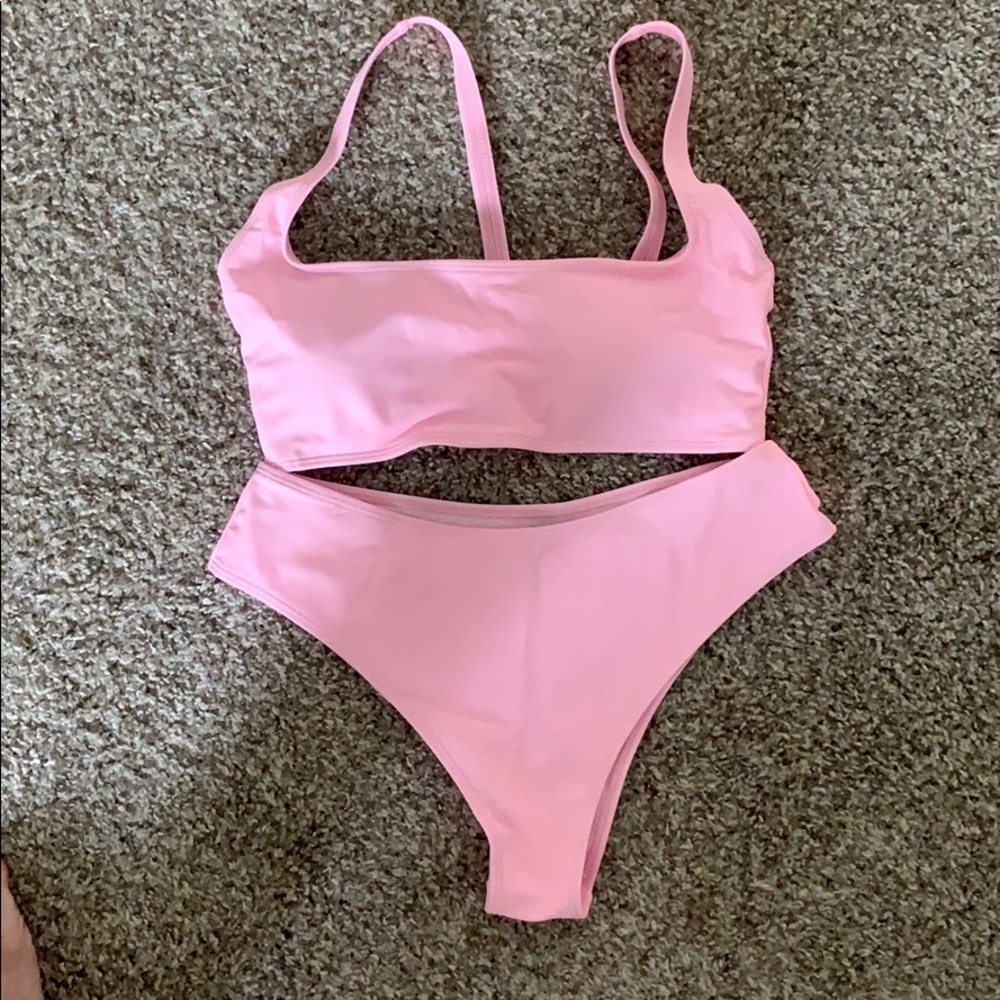 light pink bikini set